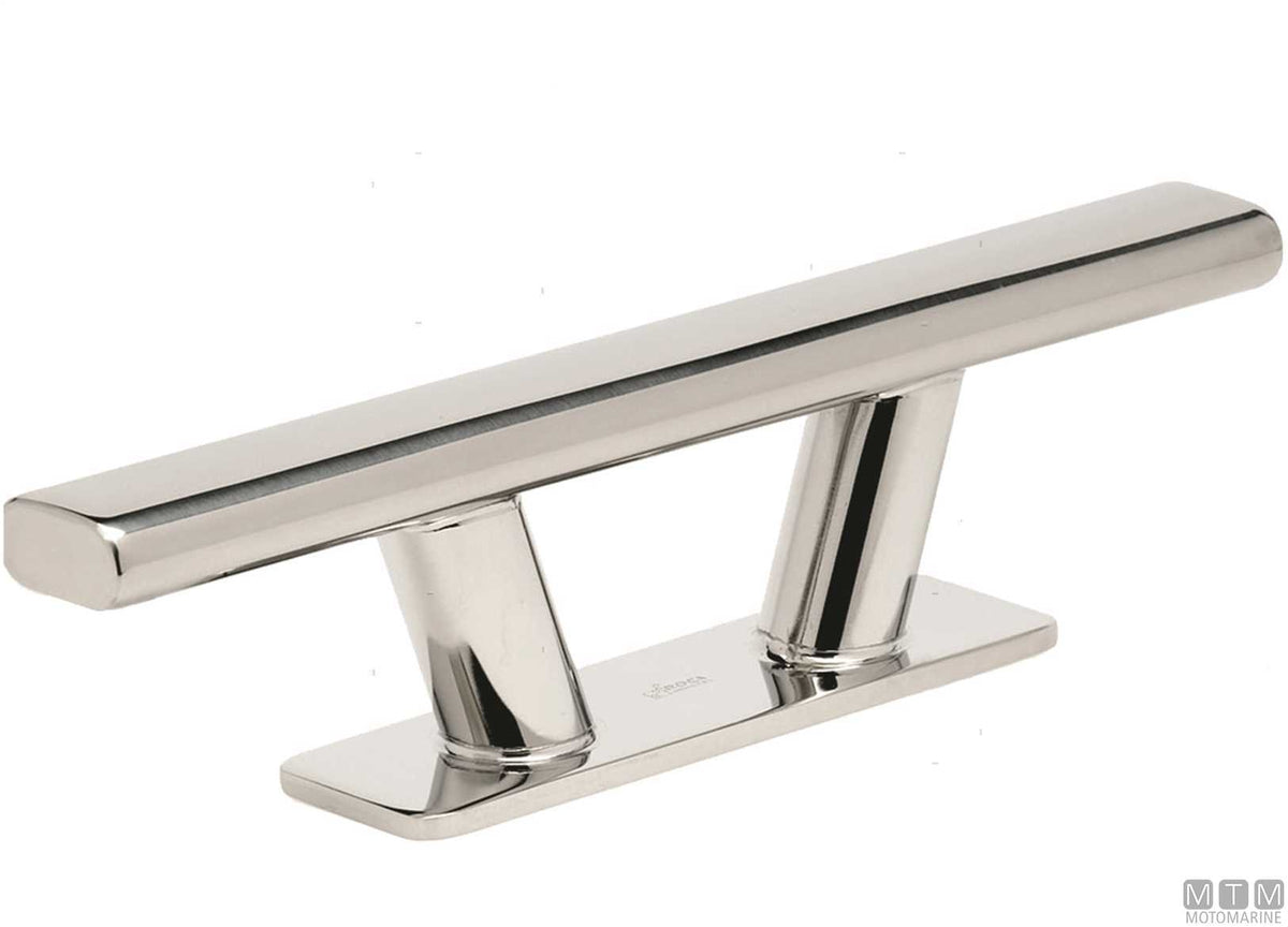 Square Roca cleat in AISI 316 stainless steel, 265 mm - original photo Motomarine Srl