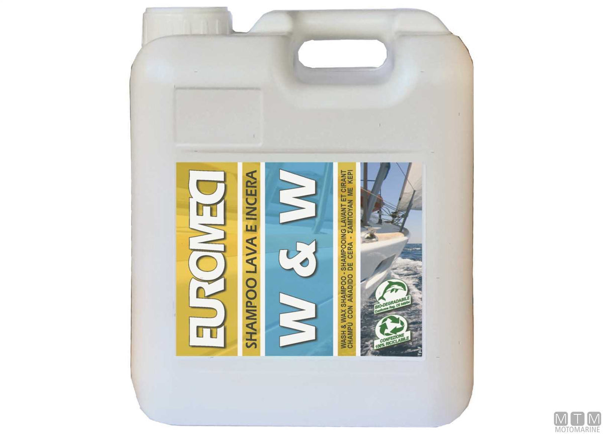 Cleaner and wax Euromeci W&W 5 l - original photo Motomarine Srl