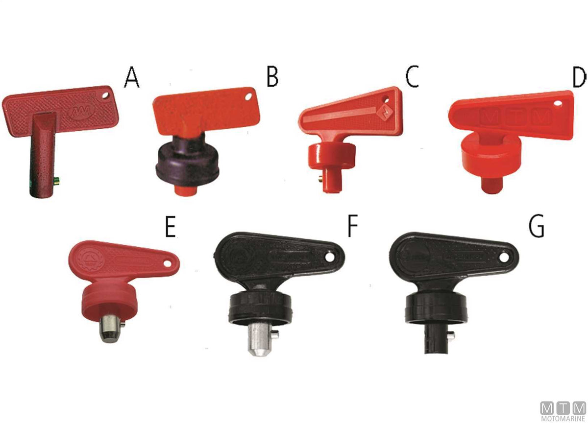 Spare key for battery disconnect switch 2103002/2103007 - original photo Motomarine Srl