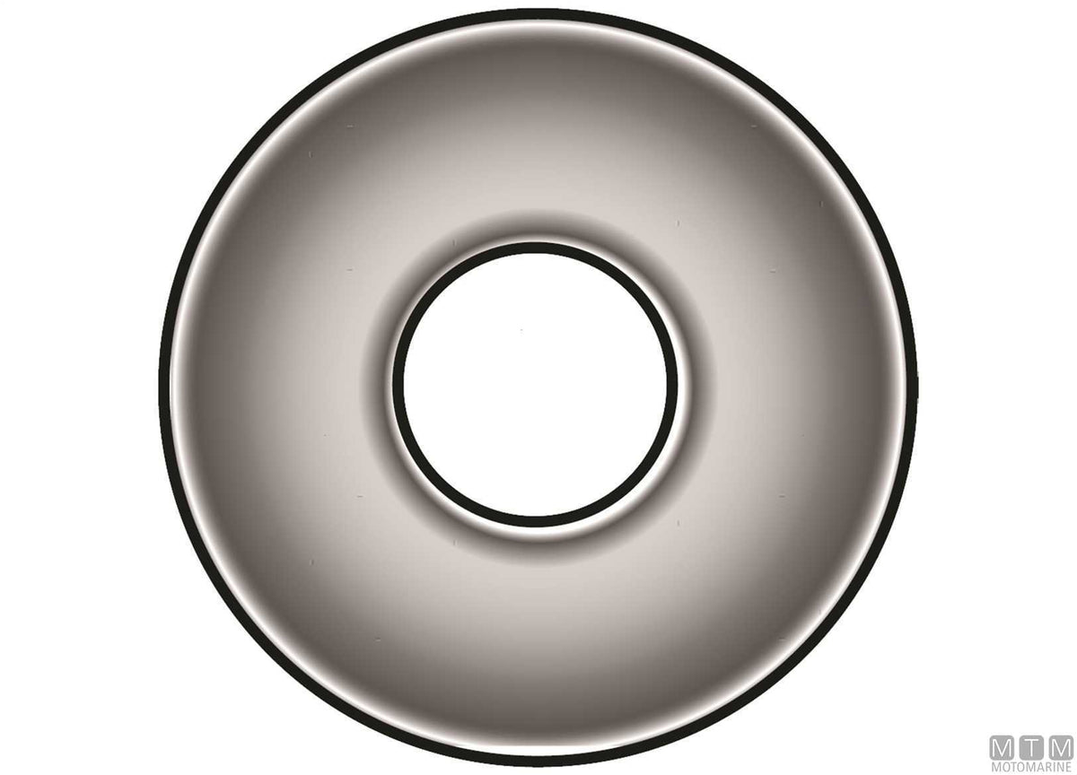 Wide washers DIN9021 stainless steel A4 Ø3.2 mm 20 pcs - original photo Motomarine Srl
