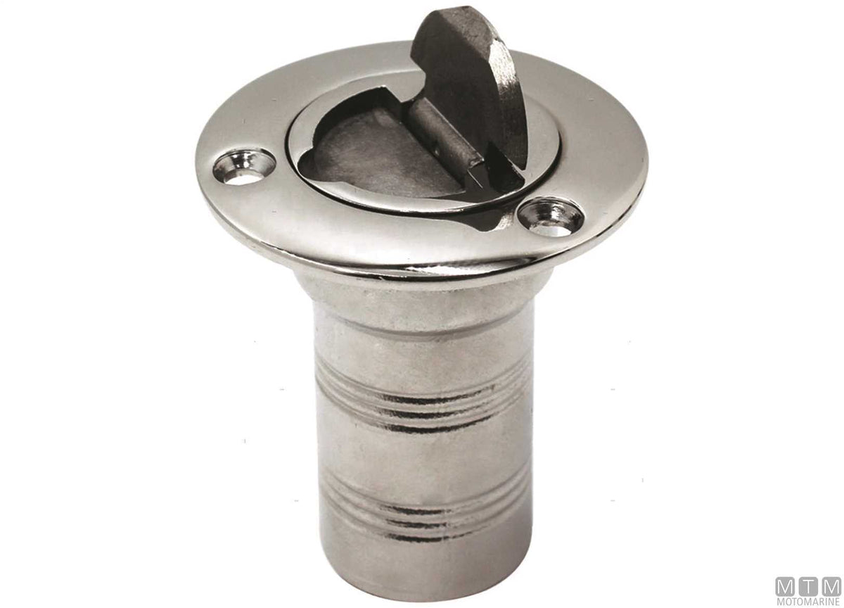 Flush 45 water deck filler Ø38 mm stainless steel - original photo Motomarine Srl