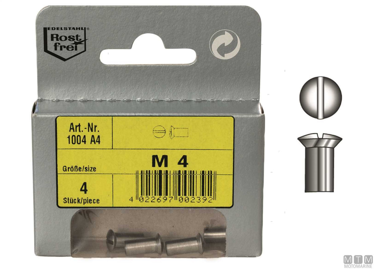 Coupling nuts stainless steel A4 M5 4 pcs - original photo Motomarine Srl