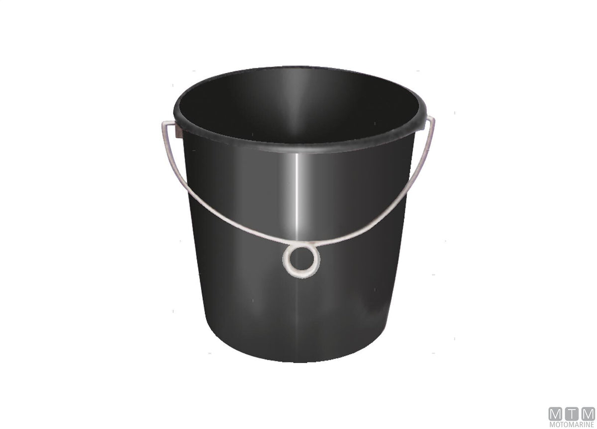 Polyurethane boat bucket with stainless steel handle 10 L - original photo Motomarine Srl