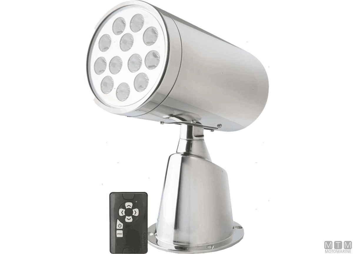 Guest wireless LED stainless steel floodlight 12V - original photo Motomarine Srl