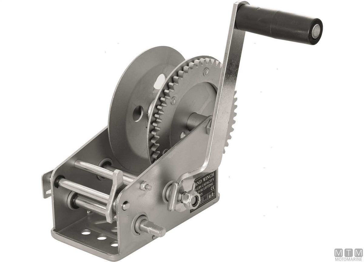 2-speed manual trailer winch pull 1100 kg - original photo Motomarine Srl