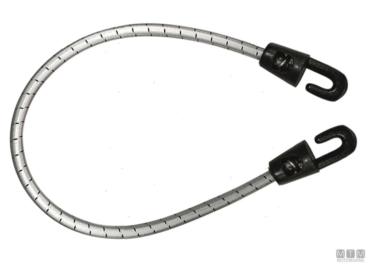 Elastic strap with 2 open nylon hooks Ø6 mm 50 cm - original photo Motomarine Srl