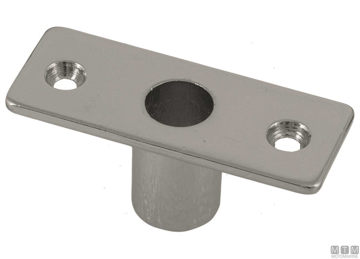 Rowlock socket, open type, 68 mm, chrome-plated brass - original photo Motomarine Srl