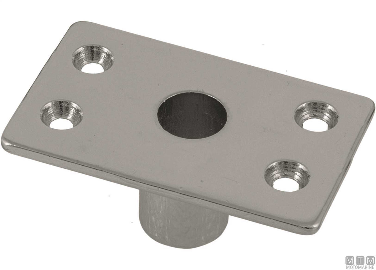 Rowlock socket, open type, 68 mm, chrome-plated brass - original photo Motomarine Srl