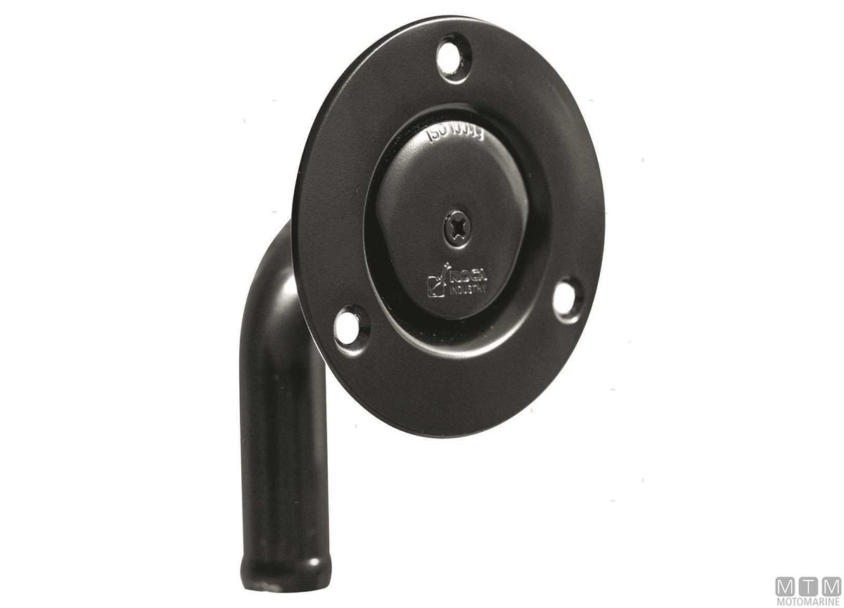90° curved vent Roca CE Ø16 mm, stainless steel - original photo Motomarine Srl