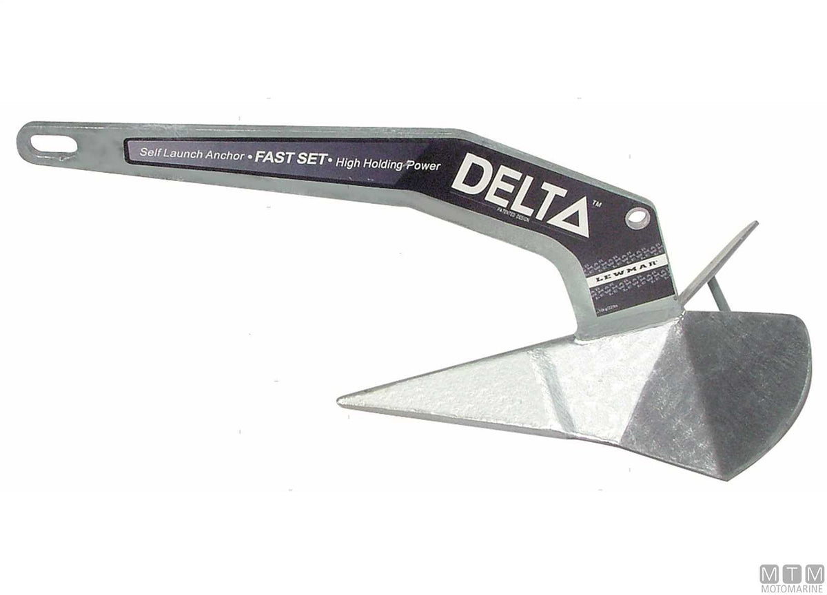 Delta anchor 20 kg hot-dip galvanized steel - original photo Motomarine Srl