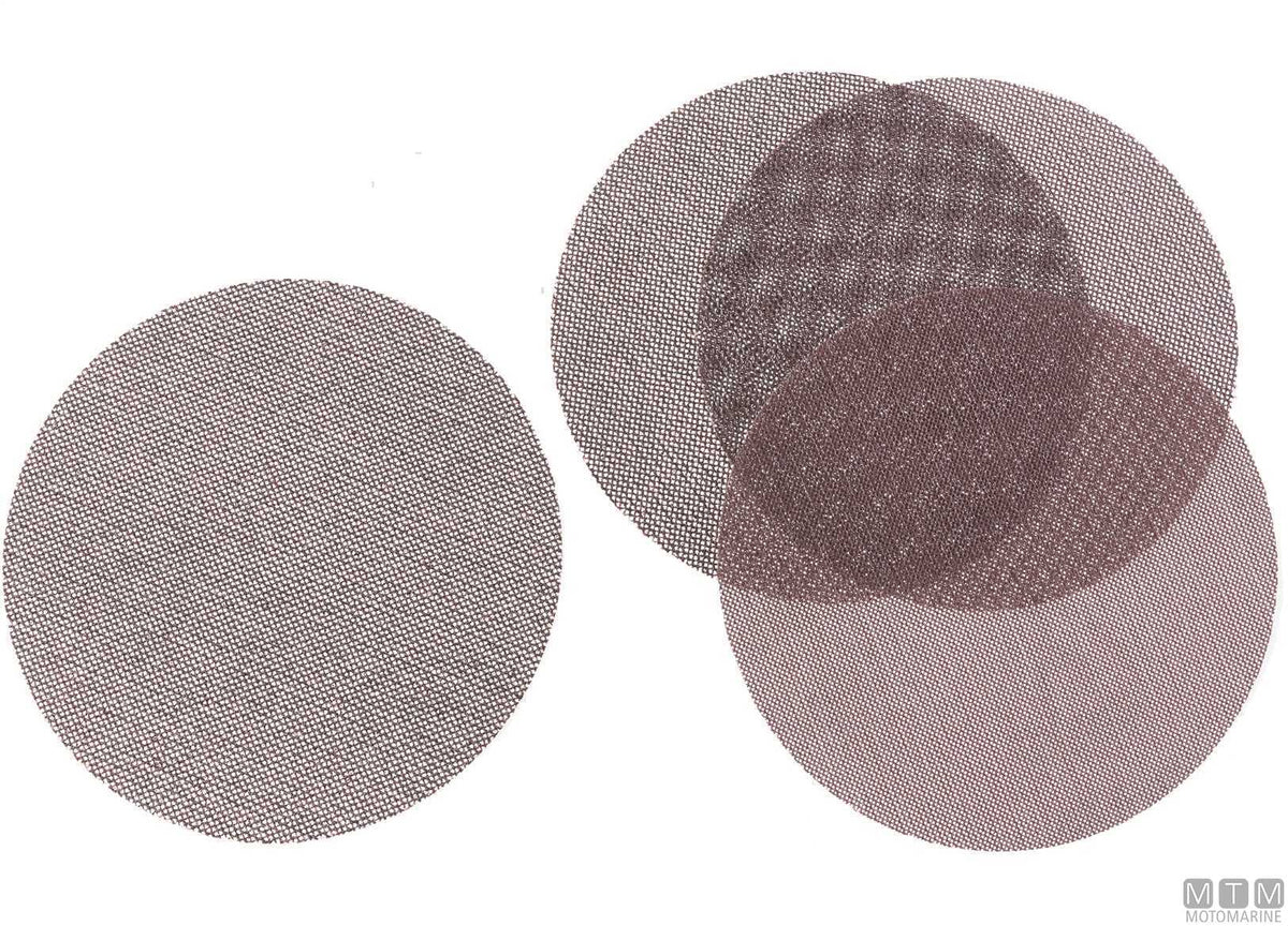 Hook-and-loop mesh abrasive disc HG P400 125 mm - original photo Motomarine Srl