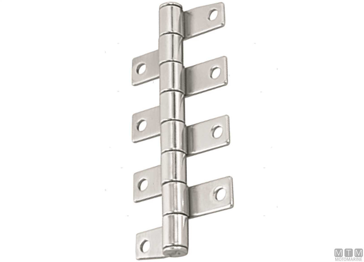 Matec braked piano hinge 104x45 mm, AISI 316 stainless steel - original photo Motomarine Srl