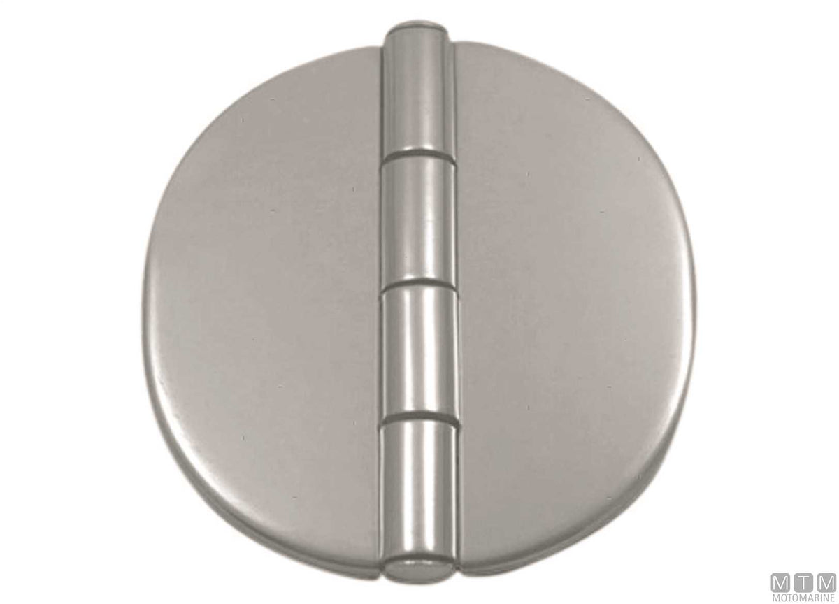 Round deck hinge Ø64 mm in AISI 316 stainless steel - original photo Motomarine Srl