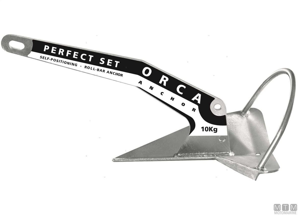 Orca anchor 55 kg hot-dip galvanized steel - original photo Motomarine Srl