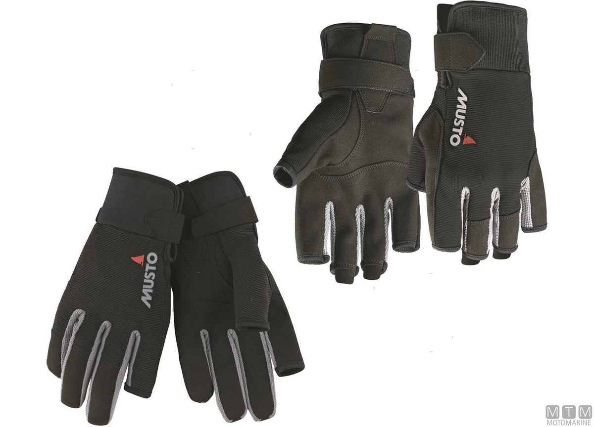 Musto Essential Sailing 3/4 Gloves 991 black 2XL - original photo Motomarine Srl