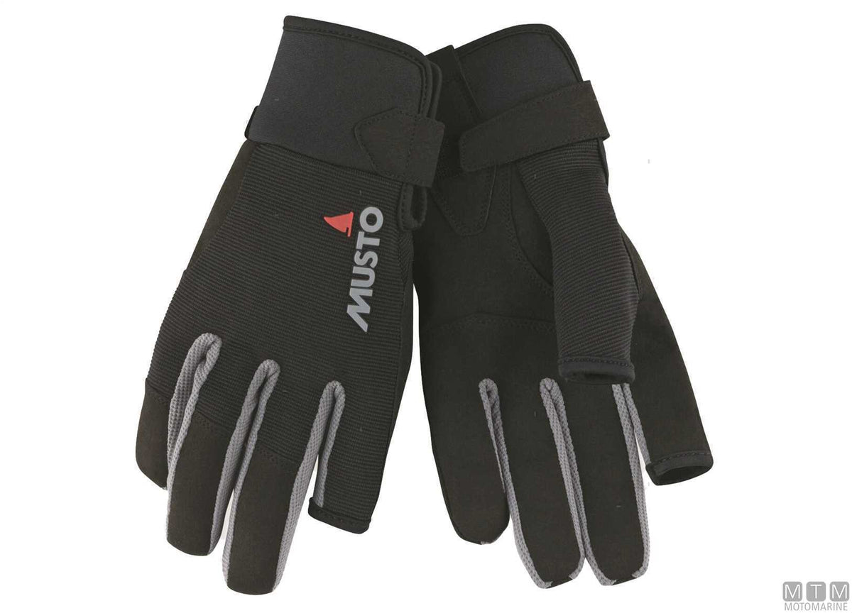 Musto Essential Sailing 3/4 Gloves 991 black 2XL - original photo Motomarine Srl