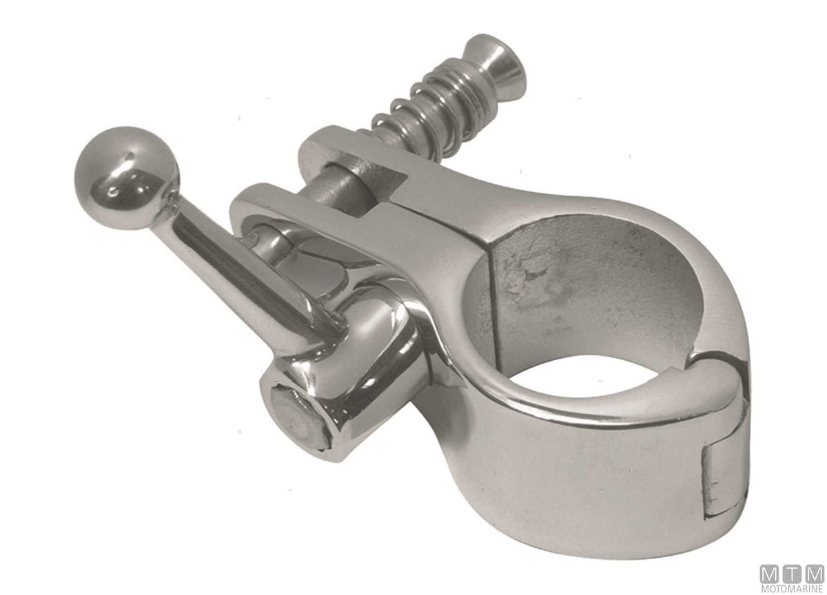 Lever openable joint in stainless steel for bimini tops Ø30 mm - original photo Motomarine Srl