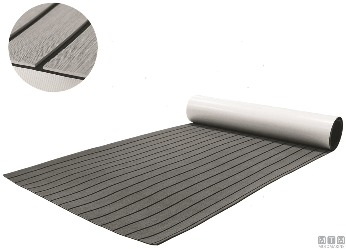 Smooth EVA Deck covering 200x100 cm teak - original photo Motomarine Srl