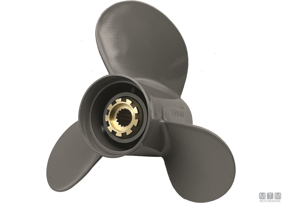 Alice propeller for Honda 3 blades aluminium 13 3/4x15 - original photo Motomarine Srl