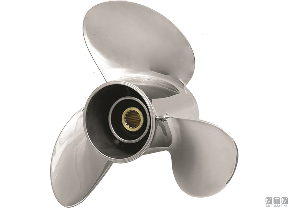 Alice propeller 3 blades stainless steel 16x20 - original photo Motomarine Srl