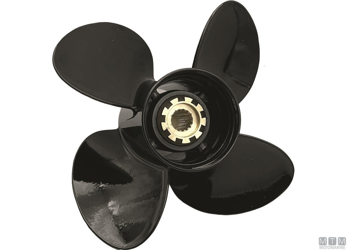 Alice propeller for Mercury 4 blades aluminum 13.8x11 - original photo Motomarine Srl