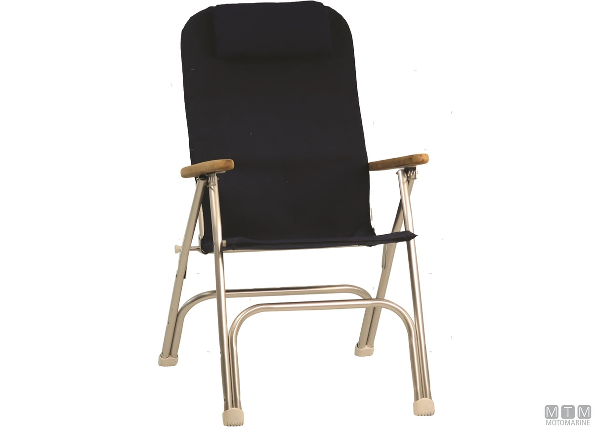 Marathon R120W white aluminium boat seat - original photo Motomarine Srl