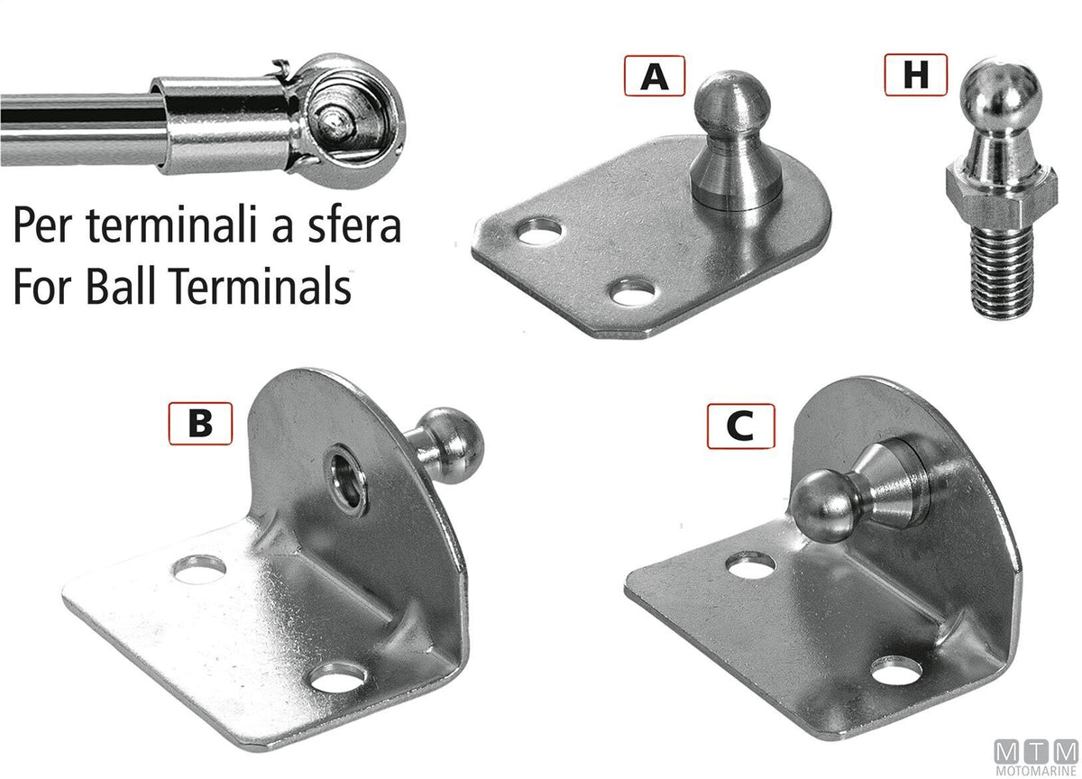 Ball stud M8 - original photo Motomarine Srl