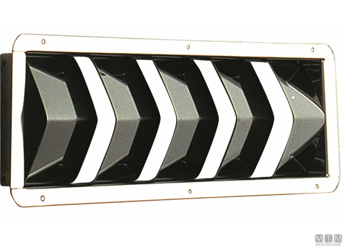 Narrow air vent 430x75 mm, stainless steel - original photo Motomarine Srl