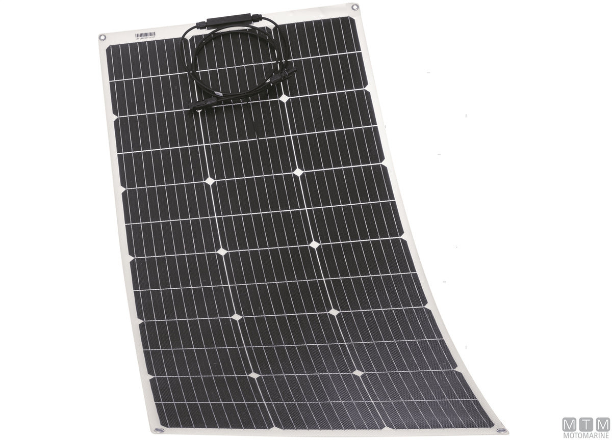 Semi-Flexible Mono ETFE Solar Panel 100 W 530x1070 mm - original photo Motomarine Srl