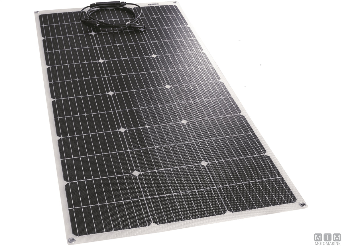 Semi-Flexible Mono ETFE Solar Panel 100 W 530x1070 mm - original photo Motomarine Srl