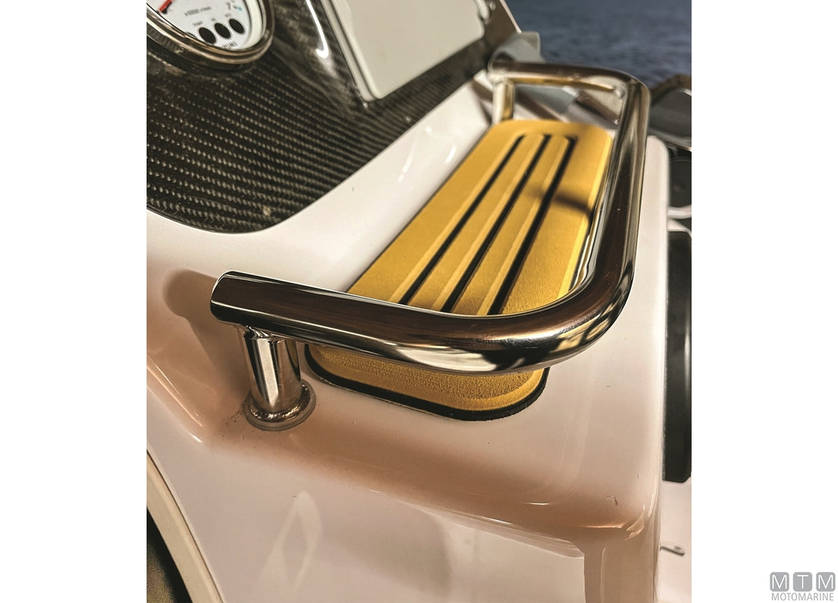 Self-adhesive EVA step cover 10x33 cm grey - original photo Motomarine Srl