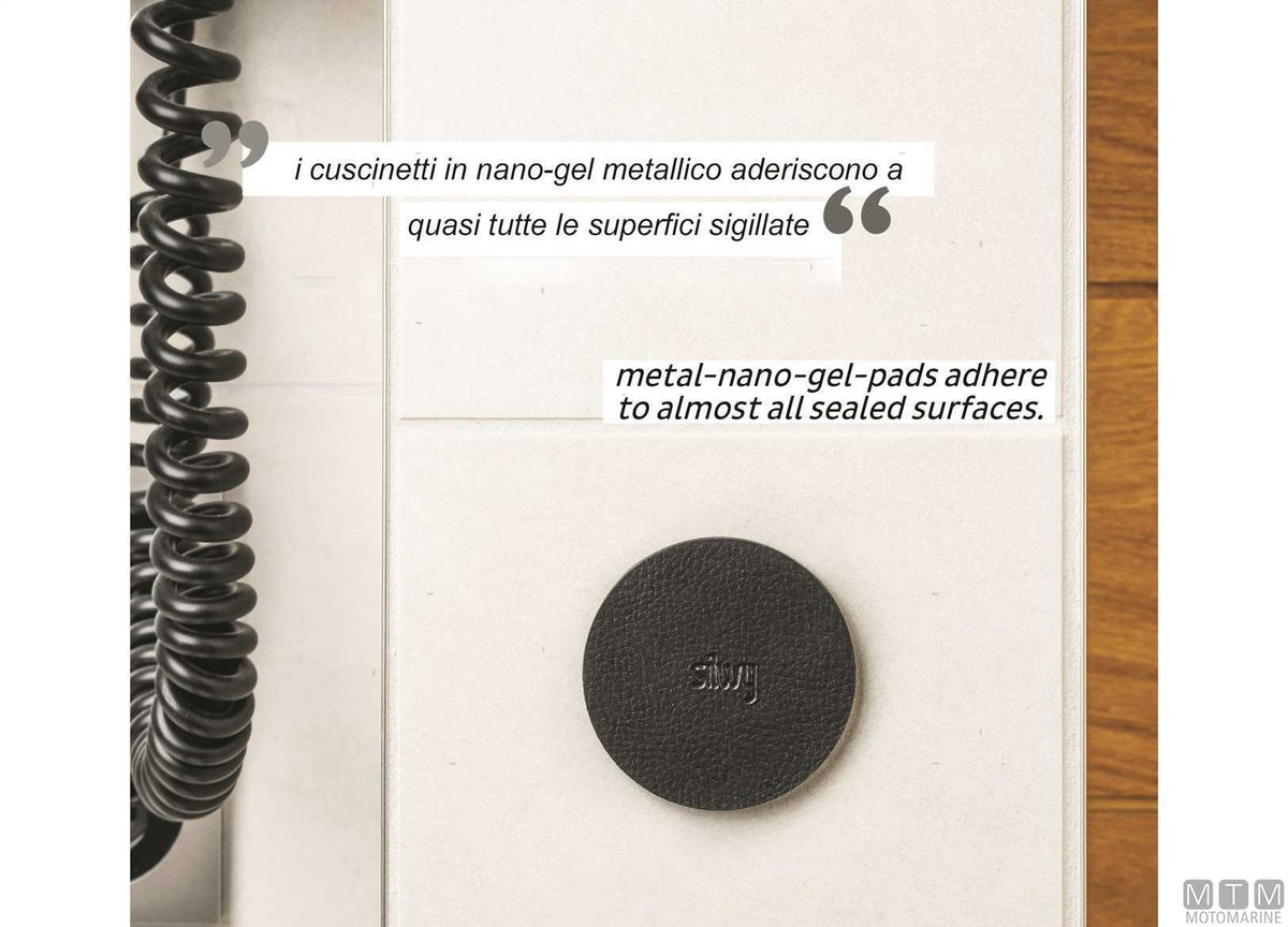 Silwy black superstrong magnetic hook - original photo Motomarine Srl