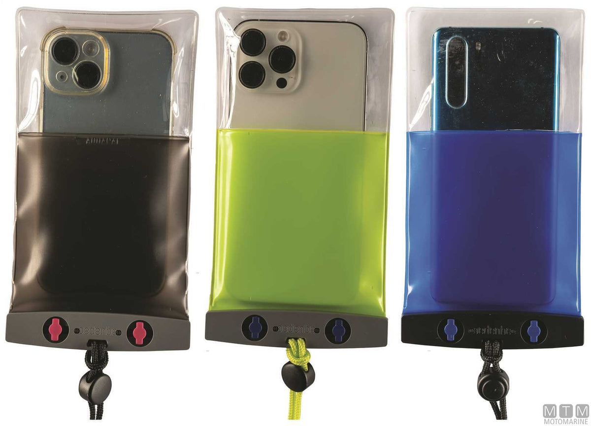 Aquapac phone waterproof case Compact Plus blue - original photo Motomarine Srl