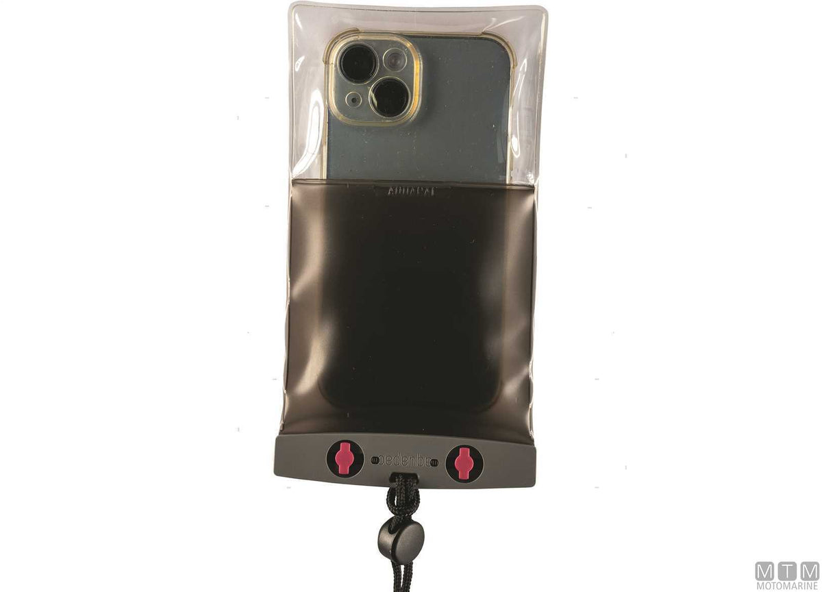 Aquapac phone waterproof case Compact Plus blue - original photo Motomarine Srl