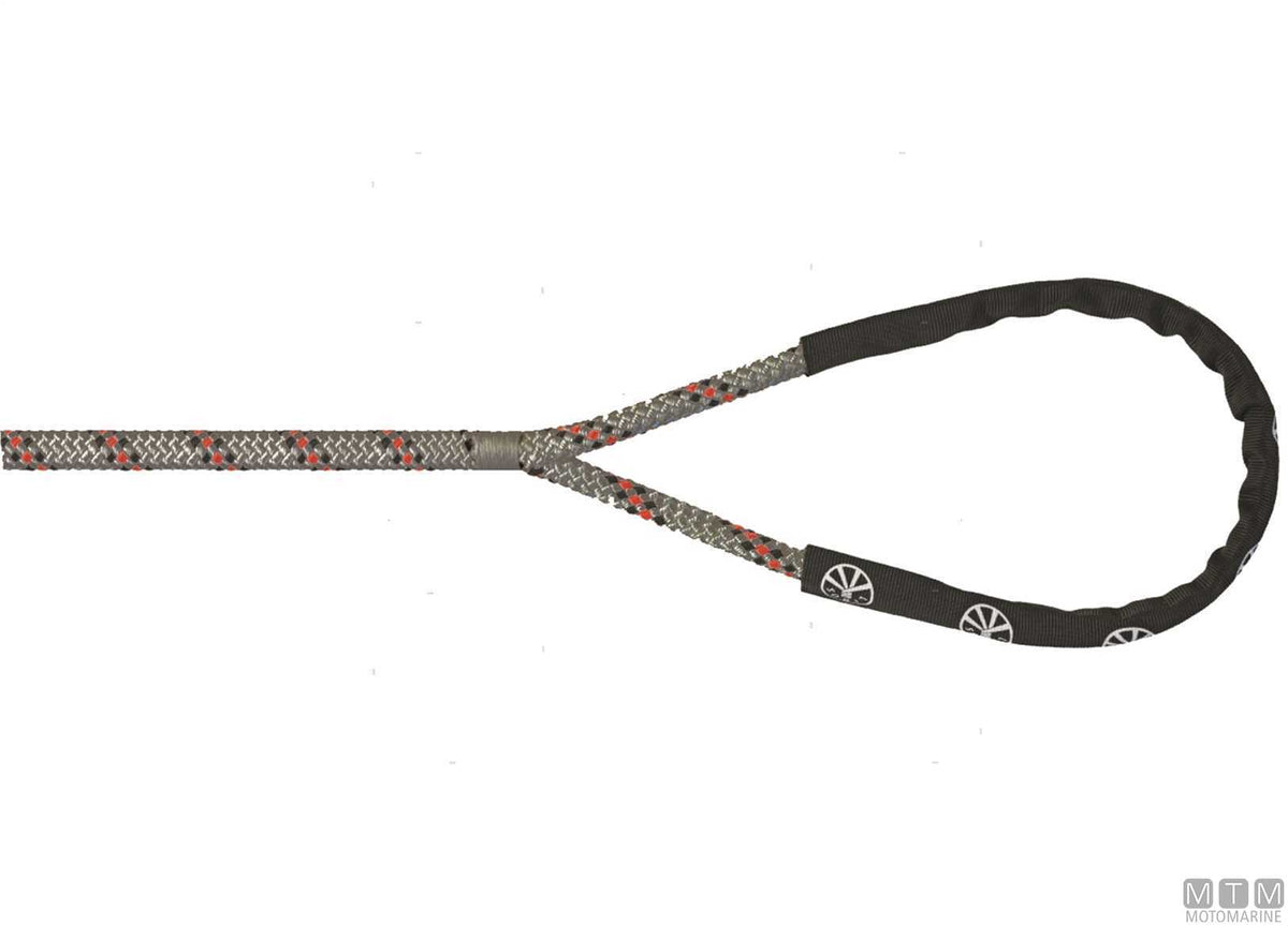 Liros Handy-Elastic black mooring line with 40 cm eye splice Ø12 mm 15 m - original photo Motomarine Srl