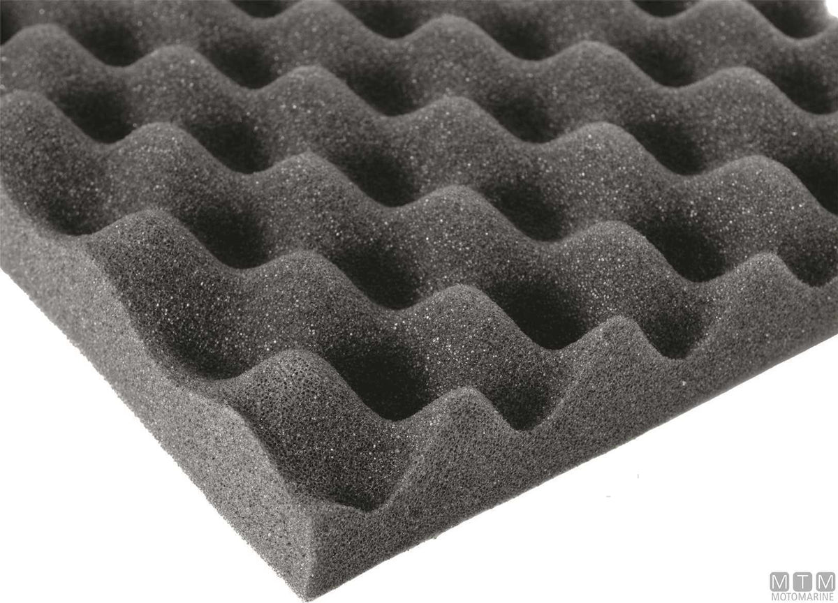 Fonox embossed soundproofing panel 100x200 cm - original photo Motomarine Srl