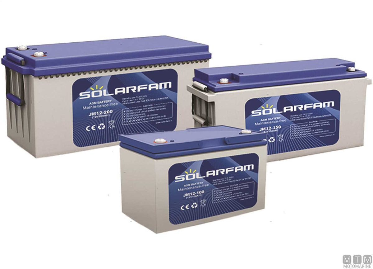 S-FAM AGM Battery 150 Ah - original photo Motomarine Srl