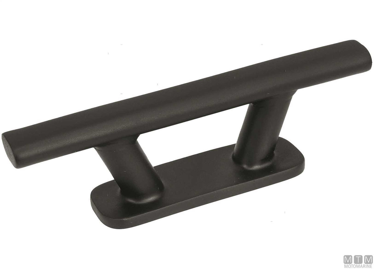 Skandia cleat 205 mm black in AISI 316 stainless steel - original photo Motomarine Srl