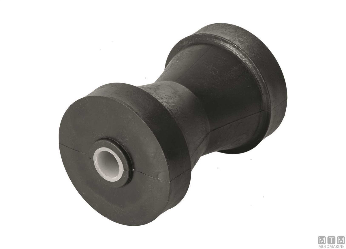 Rubber central roller for trailers 215x80 mm bore Ø20 mm - original photo Motomarine Srl