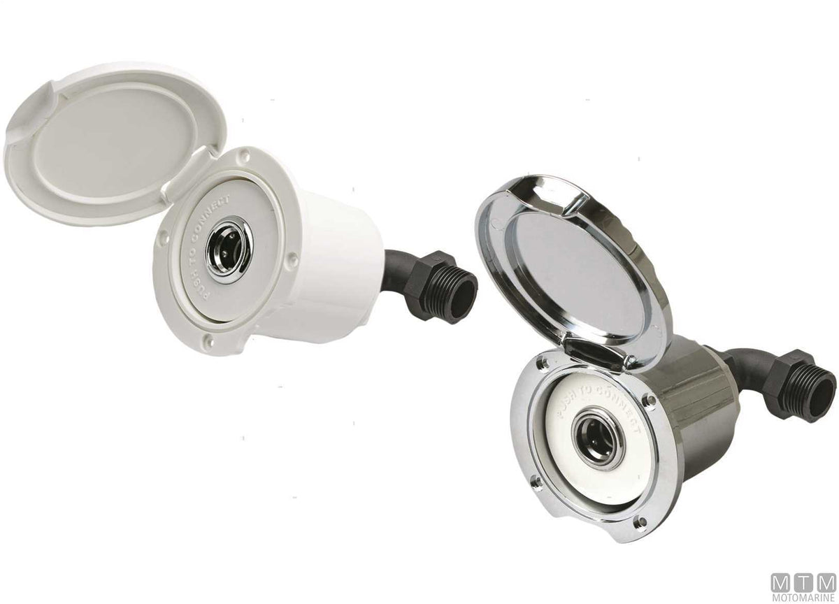 Quick connector box water outlet chrome - original photo Motomarine Srl
