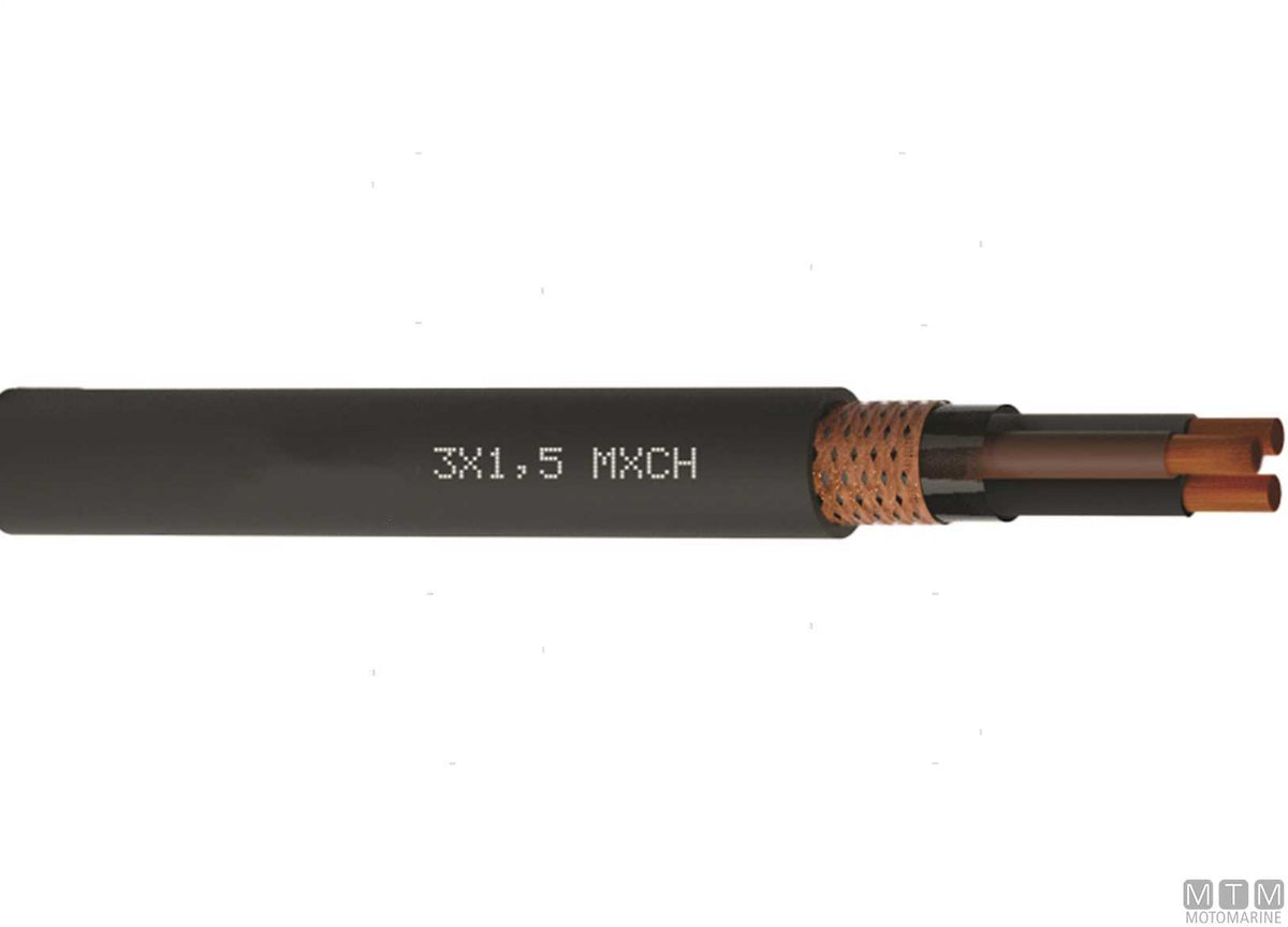 RINA shielded electrical cable 2x1.5 mm, 50 m - original photo Motomarine Srl