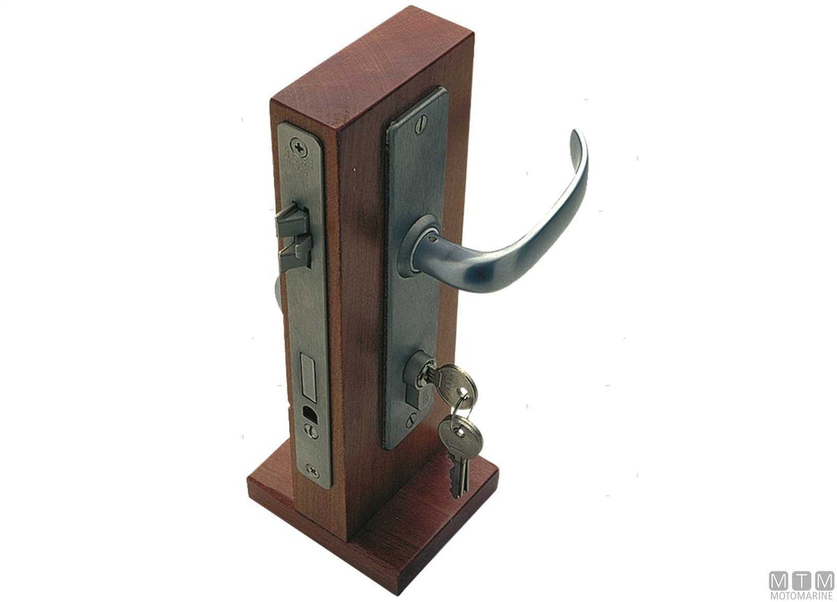 Right-hand anti-vibration lock with keys 2035 chromed brass - original photo Motomarine Srl