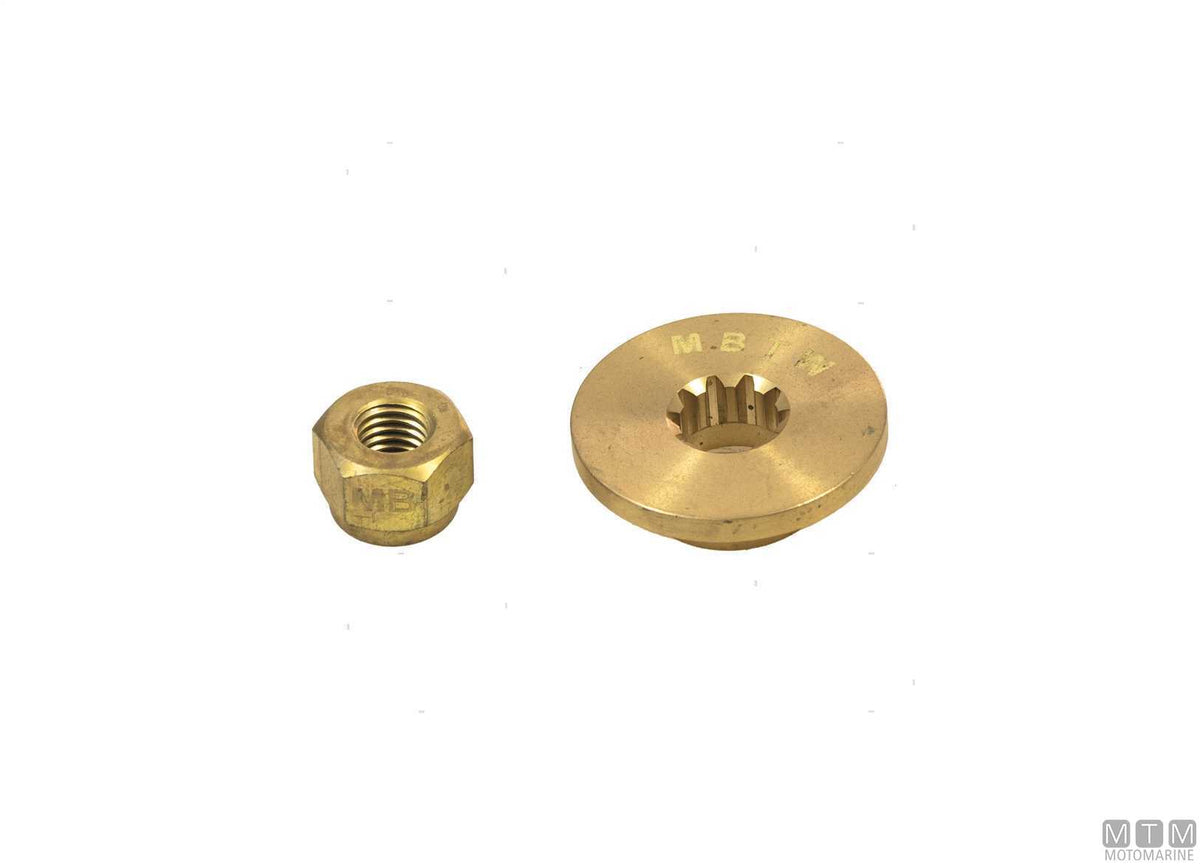 Propeller hub kit Mercury 10 teeth 9.9-25 HP - original photo Motomarine Srl