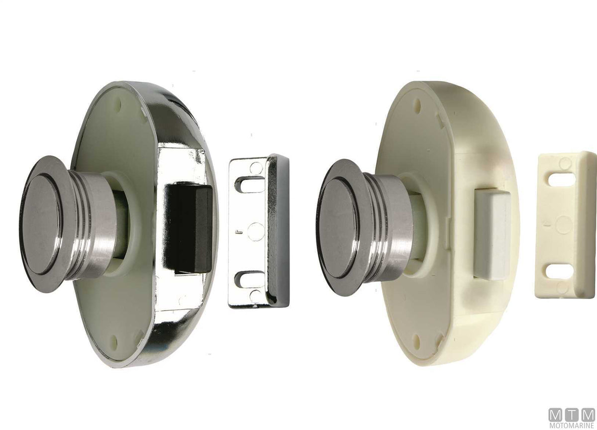 F&S push-button latch 70x50 mm in chrome-plated ABS - original photo Motomarine Srl