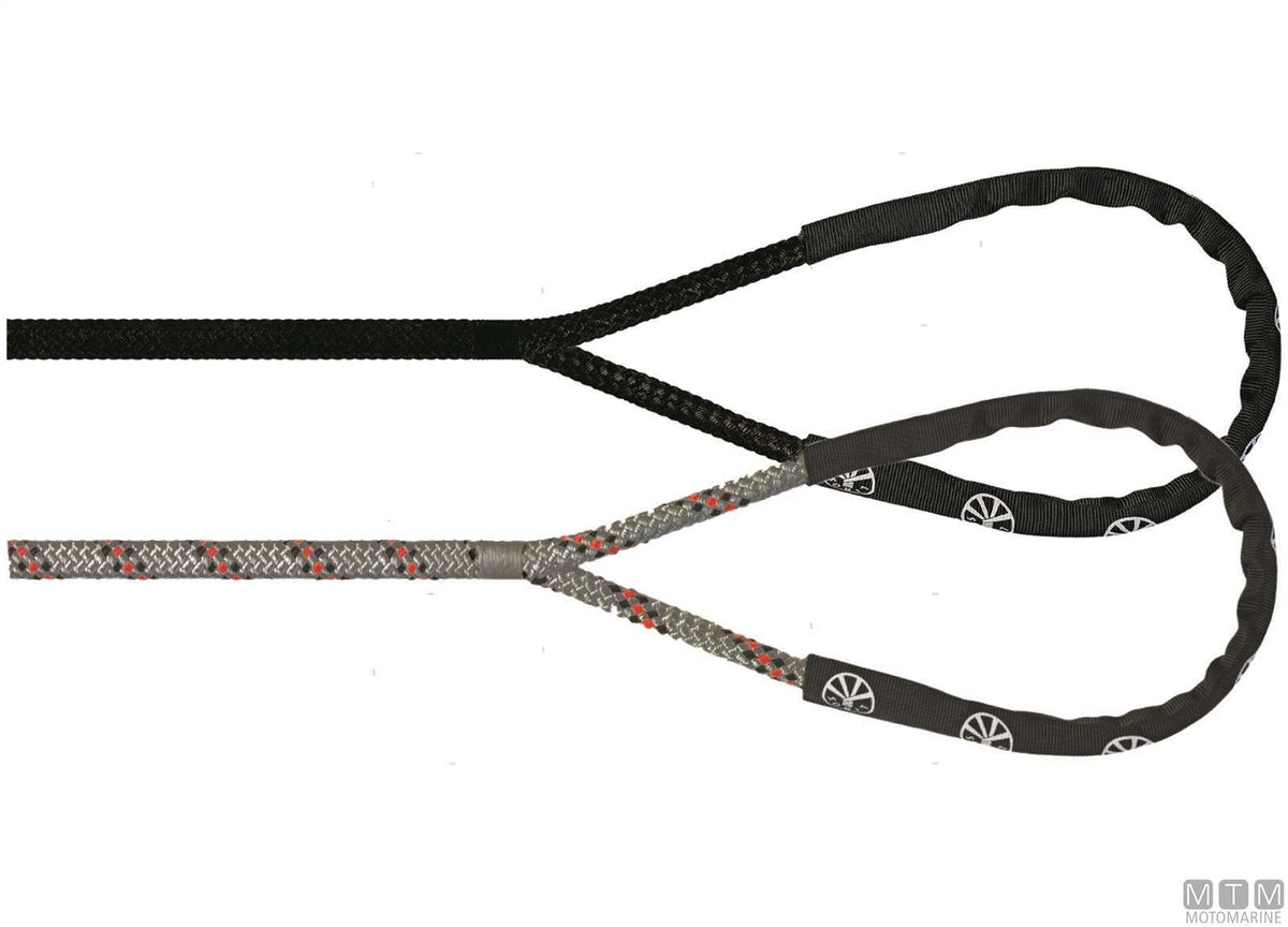 Liros Handy-Elastic black mooring line with 40 cm eye splice Ø18 mm 10 m - original photo Motomarine Srl