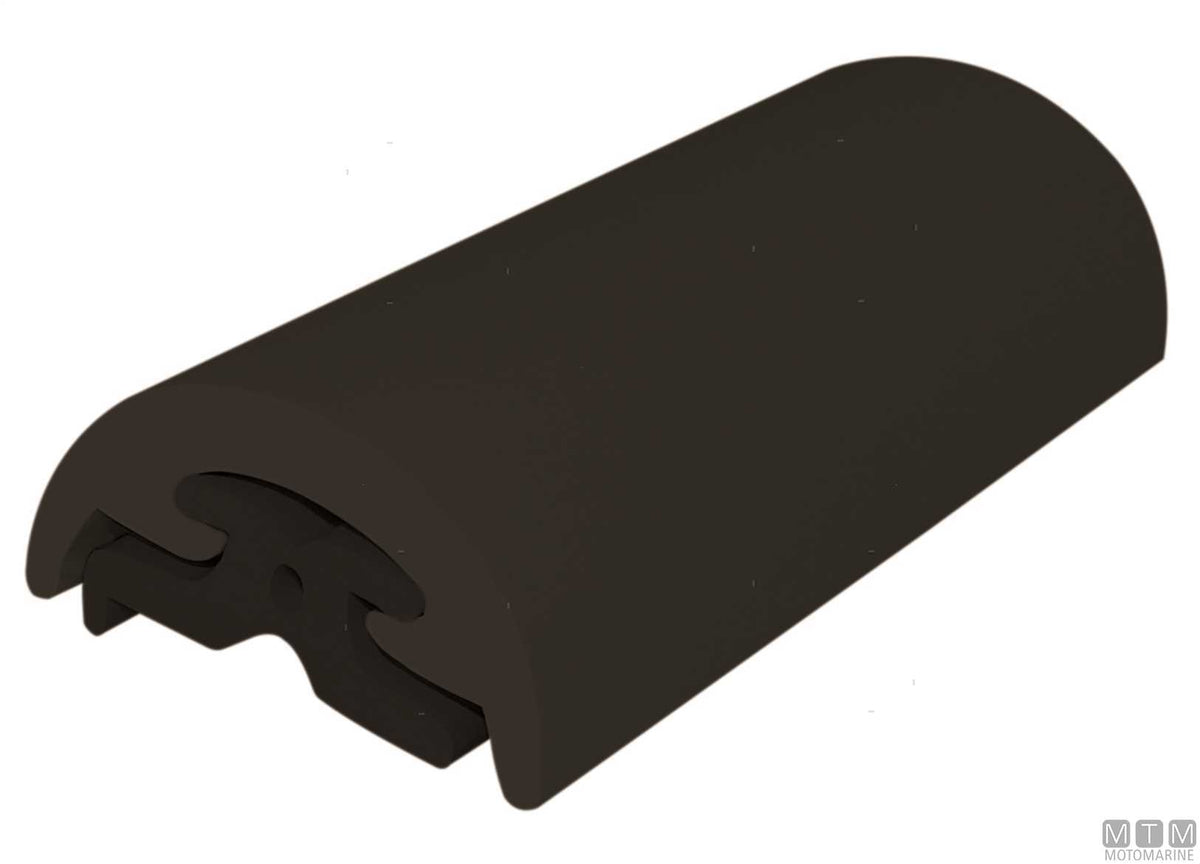 End cap for Radial profiles H30 mm black - original photo Motomarine Srl