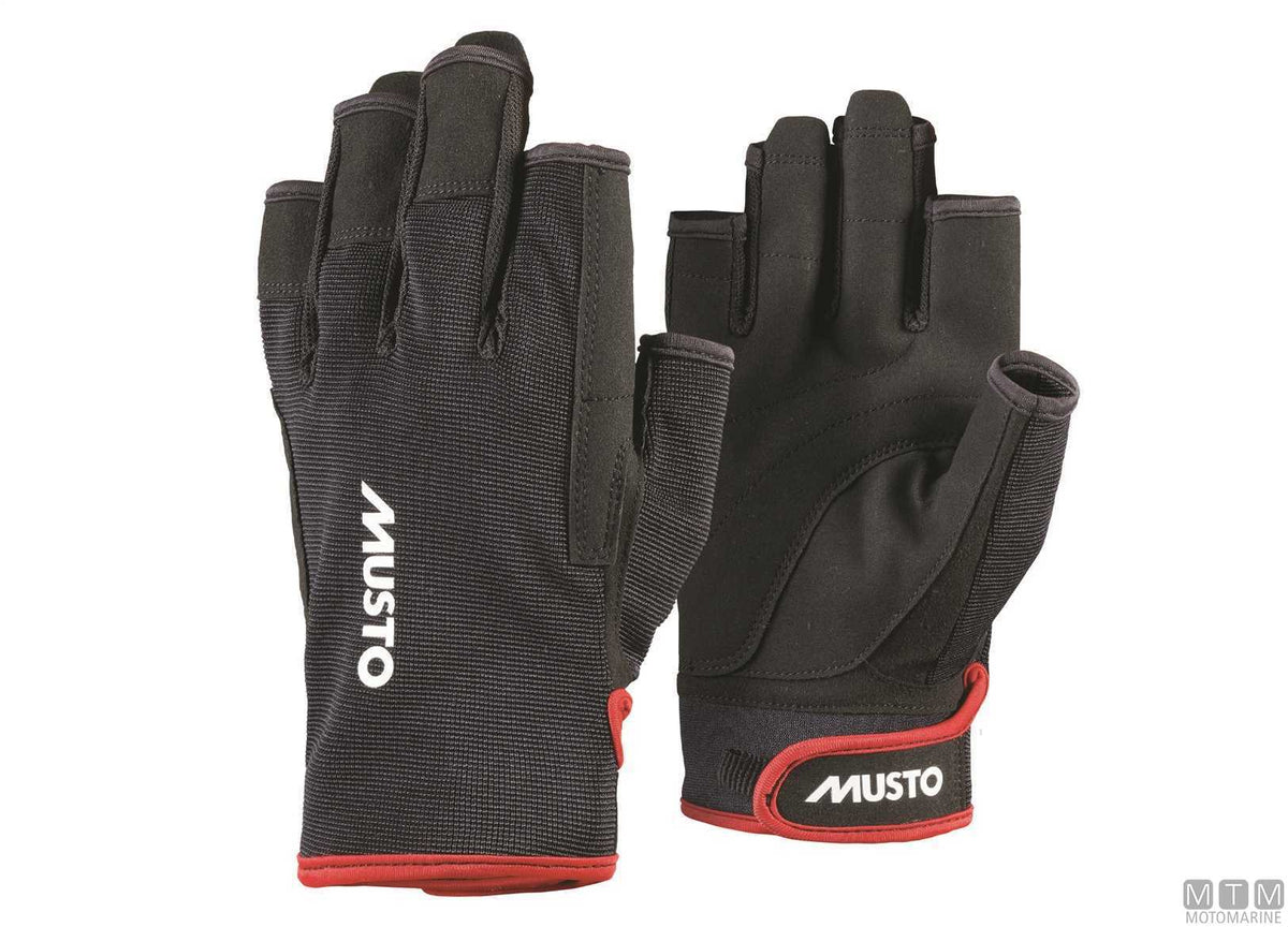 Musto Essential Sailing 2.0 3/4 Gloves 990 black S - original photo Motomarine Srl