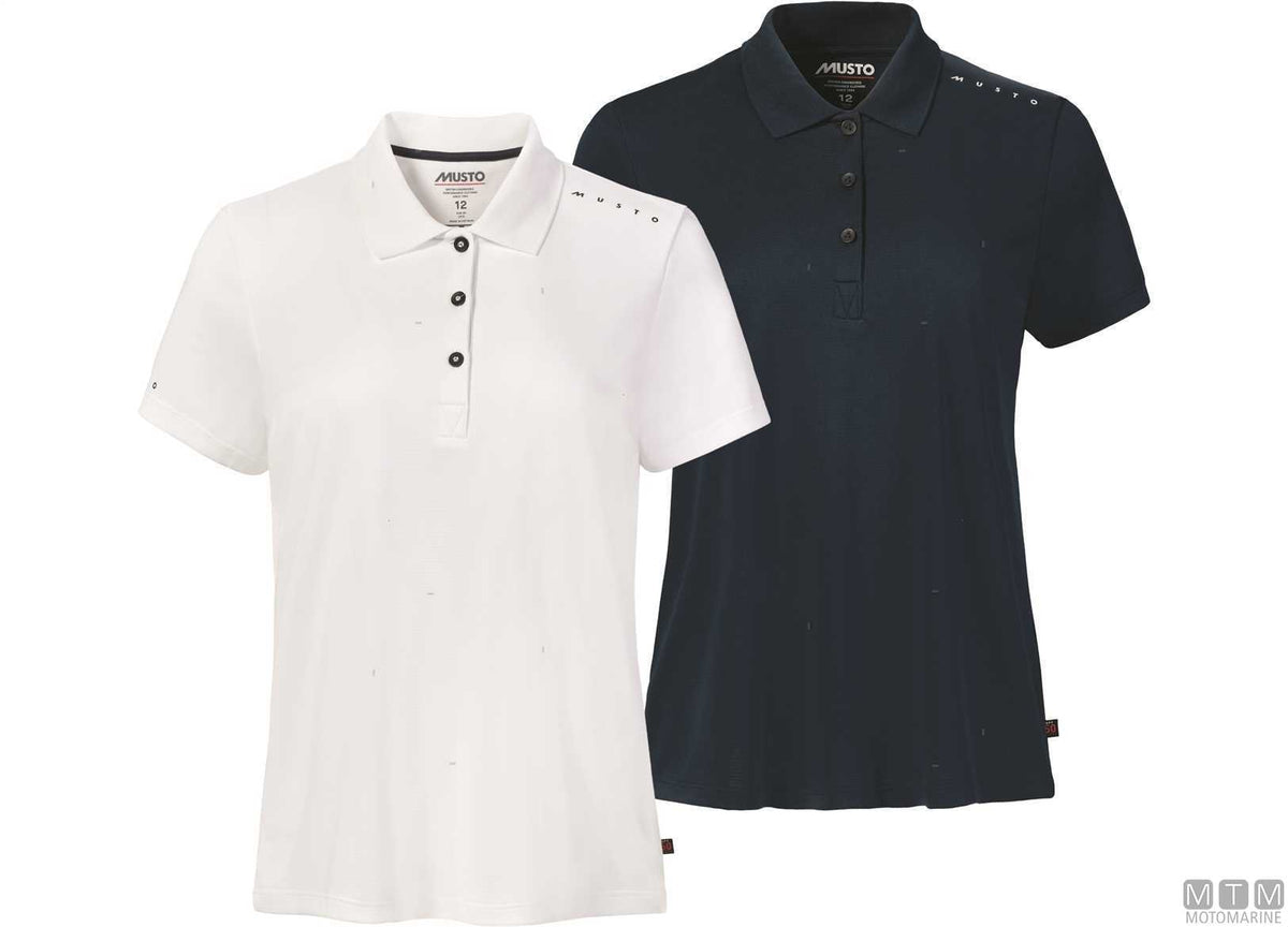 Musto Crew Sunblock Women's Polo 002 white XL - original photo Motomarine Srl