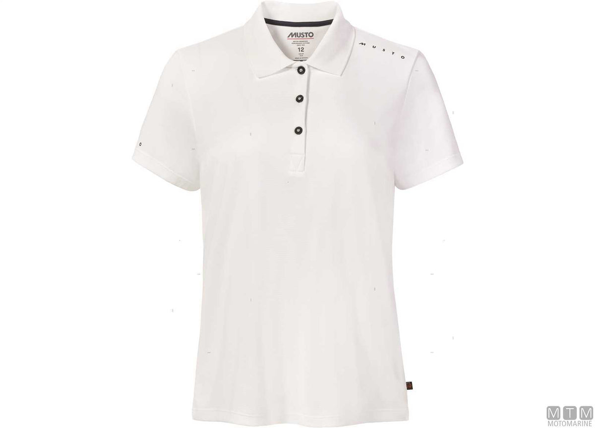 Musto Crew Sunblock Women's Polo 002 white L - original photo Motomarine Srl