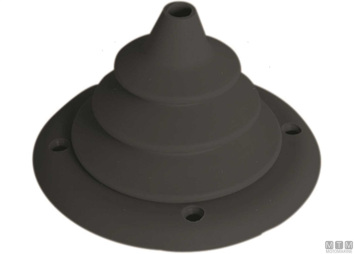 Bulkhead fitting cover M black Ø102 mm - original photo Motomarine Srl
